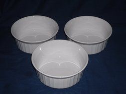 Corning Ware French White Round Casserole Dish 500ml - Set of 3