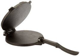 The Mexican Kitchen by Rick Bayless Cast Iron Manual Tortilla Press, Medium, Black N3