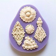 "dipshop 3D Silicone Lace Fondant Cake Chocolate Mold Mould DIY Decoration" shopping N3