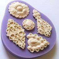 "dipshop 3D Silicone Lace Fondant Cake Chocolate Mold Mould DIY Decoration" shopping N4