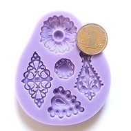 "dipshop 3D Silicone Lace Fondant Cake Chocolate Mold Mould DIY Decoration" shopping N6