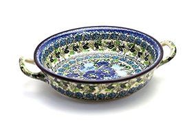 Polish Pottery Baker - Round with Handles - Medium - Unikat Signature - U4520