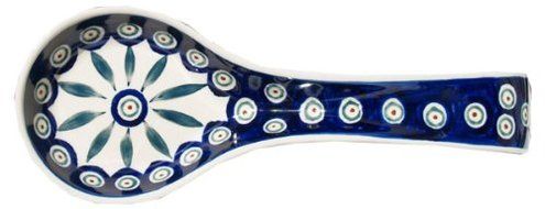 Polmedia Polish Pottery Spoon rest 12" #GU1178-56 Zaklady Ceramiczne H0796D N2
