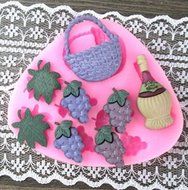 DIY Cake Decorating Fondant Silicone Sugar Craft Mold, Mini Vineyard