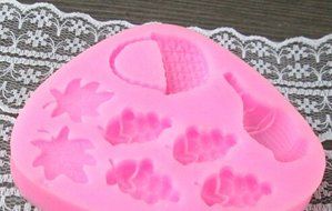 DIY Cake Decorating Fondant Silicone Sugar Craft Mold, Mini Vineyard N2