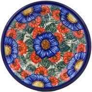 Ceramika Bona H7276G Polish Pottery Ceramic Pasta Bowl Hand Painted, 9-Inch