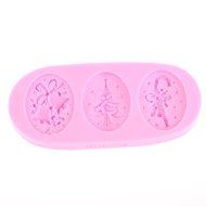 KANGLIDA Silicone Mold Christmas Tree Design Candle Cake Chocolate DIY Moulds Color Pink