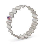 Ann Clark Fluted Circle Cookie Cutter - 3.9 Inches - Tin Plated Steel