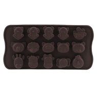 uxcell&reg; Animals Shape Silicone Chocolate Pudding Cake Mould Ice Tray Mold