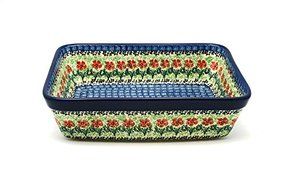 Polish Pottery Baker - Rectangular - Medium - Maraschino