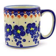 Ceramika Bona H1824G Polish Pottery Ceramic Mug Hand Painted, 12-Ounce