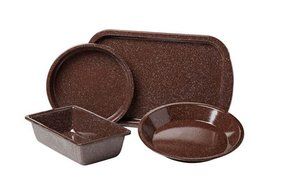 Granite Ware F0631-2 4-Piece Better Browning Bakeware Set, Brown