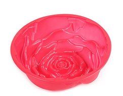 Lariy New Silicone Big Red Rose Cake Mold for Biscuit Chocolate Candy Mold N2