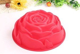 Lariy New Silicone Big Red Rose Cake Mold for Biscuit Chocolate Candy Mold N3