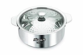 Nanonine Stainless Steel innovative kitchenware roti saver, 2.35 Litres