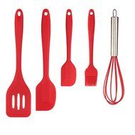 Color You 5 Piece Silicone Baking Utensils Set Kitchen Cooking Tools, Includes Slotted Turner, Large and Small...