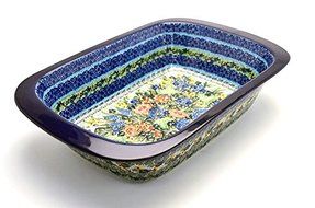 Polish Pottery Baker - Deep Dish with Grip Lip - Unikat Signature U4400