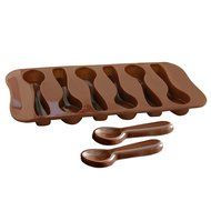 Qilove DIY Mini Chocolate Lovely 6 Cavities Spoon Silicone Mold N5