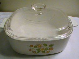 Corning Strawberry Sundae 2 Quart Casserole Dish with Lid