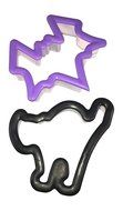 15&quot; x 11&quot; Cookie Sheet + Bat and Cat Cookie Cutters - Bundle N2