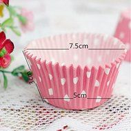 100Pcs Mixed Colorful Paper Cake Cup Liners Baking Cupcake Muffin N5