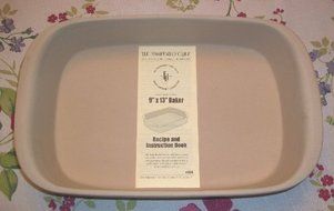 Pampered Chef Family Heritage Stoneware Rectangular Baker #1430 N2