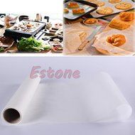 SCASTOE 30cm x 5m Greaseproof Oven Baking Silicone Paper Roll BBQ Nonstick Kitchen Grill N2