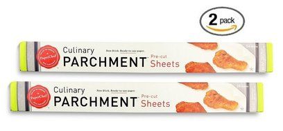 (Pack of 2) Non-stick Parchment Paper Baking Sheet Pan Liner (24 Pre-Cut Sheets Per Box)