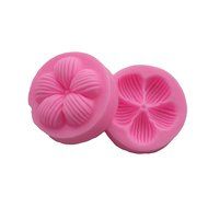 Wocuz WZ1253 5-Leaf Flower Shape Silicone Mold Fondant Mold Chewing Gum Tool Cake Side Decorating Mold N3