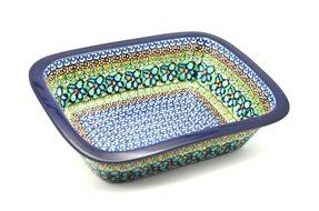Polish Pottery Baker - Rectangular with Grip Lip - Unikat Signature U151