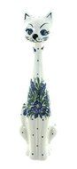Polish Pottery Hyacinth Medium Cat
