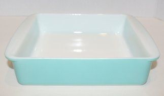 Pyrex Turquoise Teal Blue 8" Square Casserole Baking Dish - 222