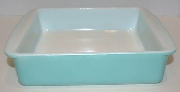 Pyrex Turquoise Teal Blue 8" Square Casserole Baking Dish - 222 N2