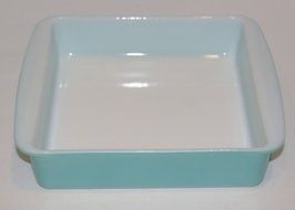 Pyrex Turquoise Teal Blue 8" Square Casserole Baking Dish - 222 N3