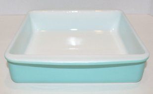 Pyrex Turquoise Teal Blue 8" Square Casserole Baking Dish - 222 N4
