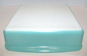 Pyrex Turquoise Teal Blue 8" Square Casserole Baking Dish - 222 N7