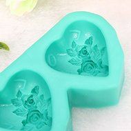 Double Heart Shape Cake Mold Silicone Cake Mould N3