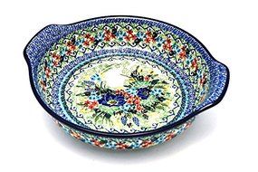 Polish Pottery Baker - Round with Grips - Large - Unikat Signature U4695