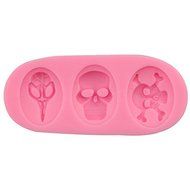 Mr.S Shop Pirate Skeletons Silicone Mold Chocolate Biscuits Fondant Mold Kitchen Baking Tools，Small Size N3