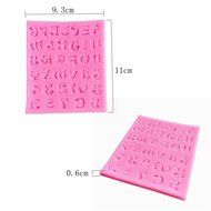 JLHua Mini Letter and Number Shape Multi Function Soap Fondant Mould Chocolate Sugarcraft Cake Mold Baking Tool... N3