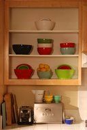 CaliBowl Ultimate Mixing Bowl Set, 1-20oz, 1-40oz, 1-95oz-Red N6