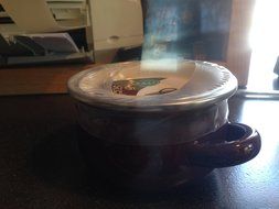 Bali .50qt Mini Soup Pot Porcelain Enamel on Steel
