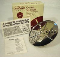 Sunbeam Vista Stainless Steel Coarse Shredder