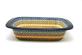 Polish Pottery Baker - Deep Dish with Grip Lip - Autumn