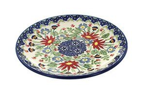 Polish Pottery Jungle Bouquet Dessert Plate
