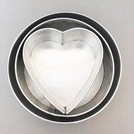 Round Aluminum Baking Tin Pan Mold Mould for Cake Bakery Kitchen DIY 3 Size/set. N6