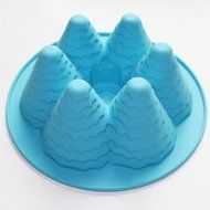 X-Haibei Large Christmas Holiday Tree Bundt Pan Gelatina Cake Baking Mold Silicone