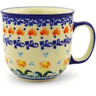 Ceramika Bona H1745G Polish Pottery Ceramic Mug Hand Painted, 10-Ounce