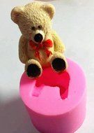 Design 36 Bear Shape Silicone Sugar Lace Mold,3D Fondant Cake Mold ,Cake Decoration Tool