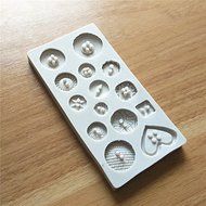 "New Button Shape Silicone Mold Jelly Soap Chocolate Mould DIY Baking Cake Decorating Tools" shopping N5